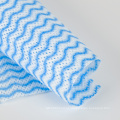 Tecido não tecido impresso em ondas azuis como pano de cozinha